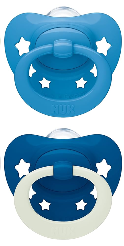 NUK STAR Schnuller x2 0-6 Monate TAG & NACHT