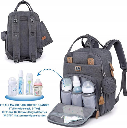 DIKASLON sac à dos pour poussette avec accessoires