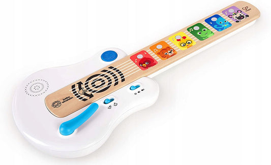 BABY EINSTEIN Hape Magic Touch dotykowa gitara elektryczna 41,6 cm, drewniana zabawka muzyczna dla dzieci