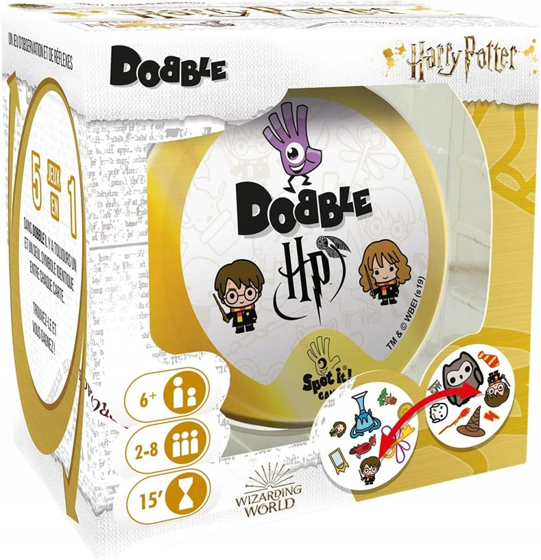 ZYGOMATIC Dobble 55 kart + metalowe pudełko HARRY POTTER