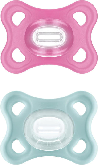 MAM Comfort sut flaske af silikone x2 3-12m