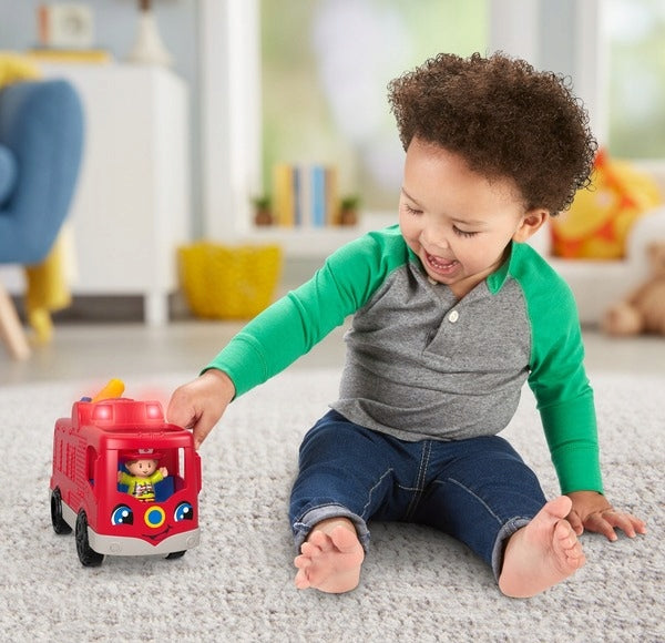 FISHER-PRICE GXR77 brandweerauto + 1 beeldje DUITS TAAL