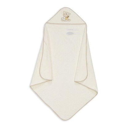 Interbaby Love You cream hooded towel 100x100 cm
