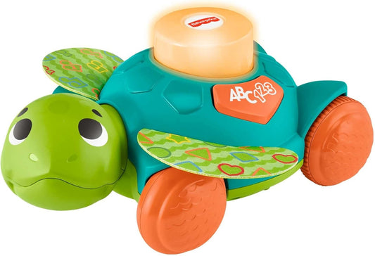 FISHER-PRICE GXK32 interaktywny żółw język francuski zielona zabawka edukacyjna dla dzieci 9 m+
