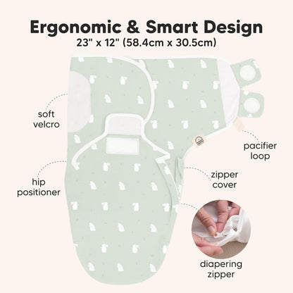 KEABABIES swaddle, sleep sack x3
