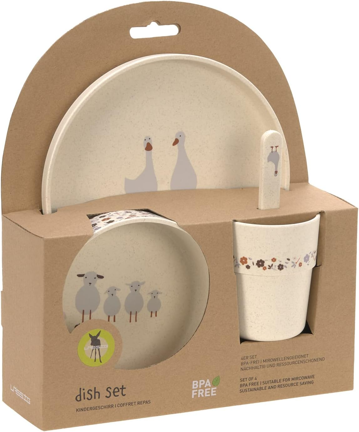 LASSIG Tiny Farmer non-melamine tableware set