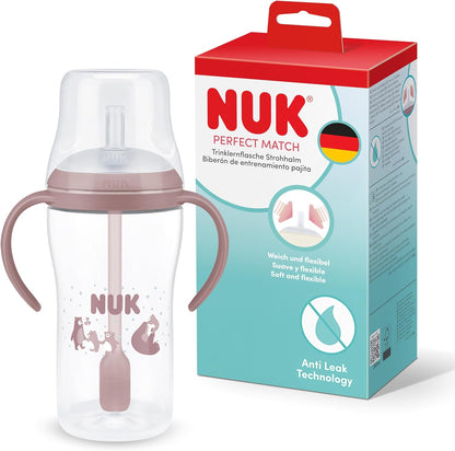 NUK Perfect Match kop med sugerør 260 ml 8m+