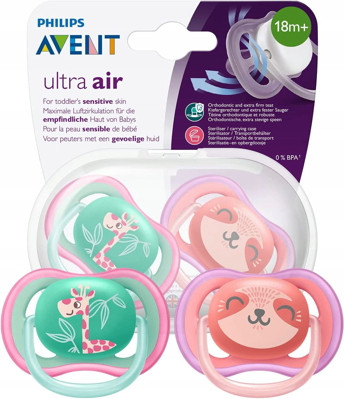 PHILIPS AVENT Ultra Air suzete x 2 18luni+