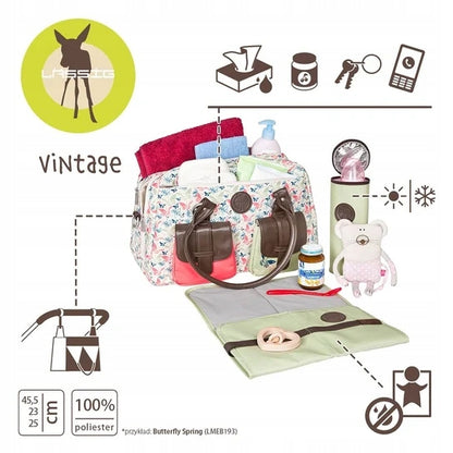 LASSIG Vintage Metro Bag luiertas en accessoires + extra's