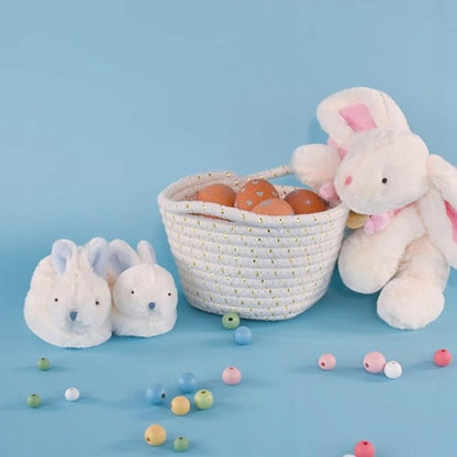 DOUDOU et COMPAGNIE bløde babysko med rangle KANINER