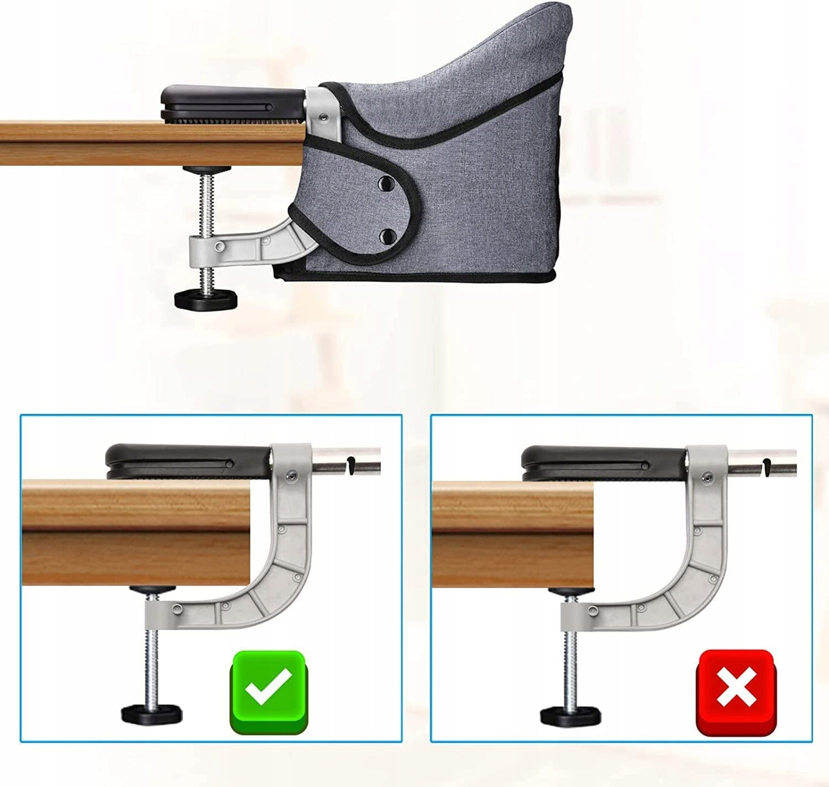 TOOGLE draagbare kinderstoel voor aan tafel