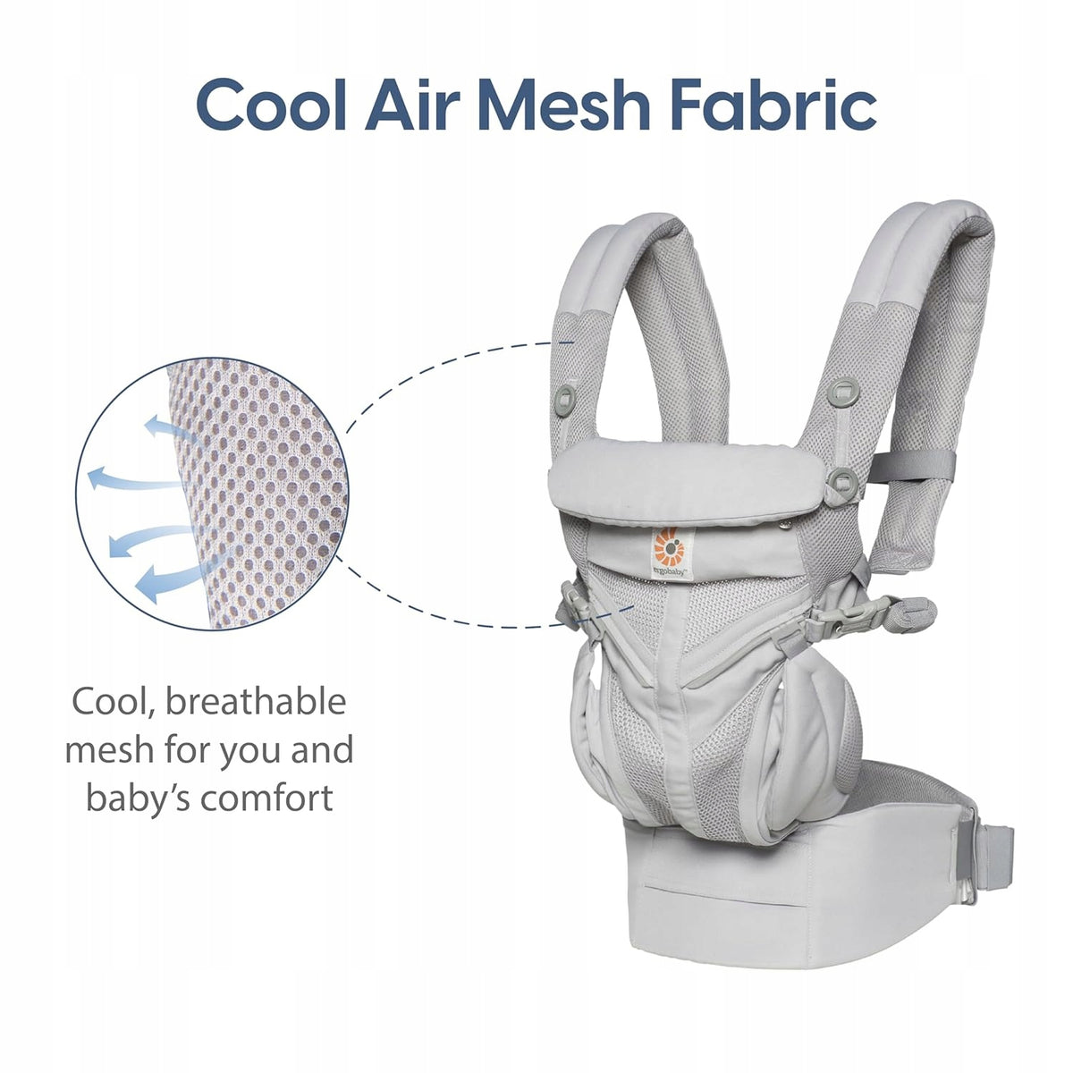 ERGOBABY OMNI 360 COOL AIR MESH ergonomikus babahordozó 3,2-20,4 kg