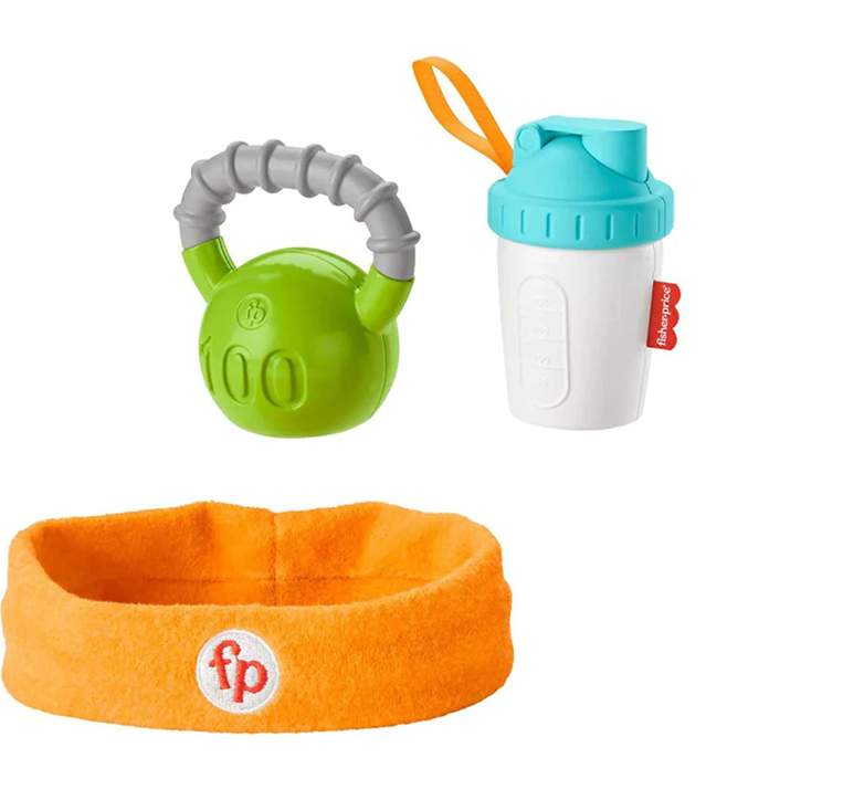 FISHER-PRICE Baby Biceps súlyzókészlet, shaker, karkötő