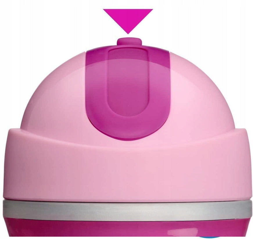 CHICCO Sport Cup kubek niekapek ze słomką 300 ml 14 m+