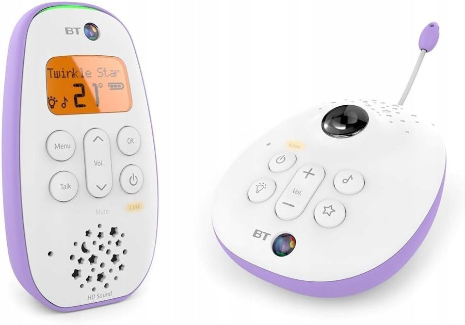 BT 450 digitale babyfoon audio met sterrenprojector