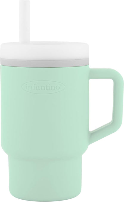 INFANTINO My 1st Tumbler silikonekop med drikketud 266 ml 6 m+