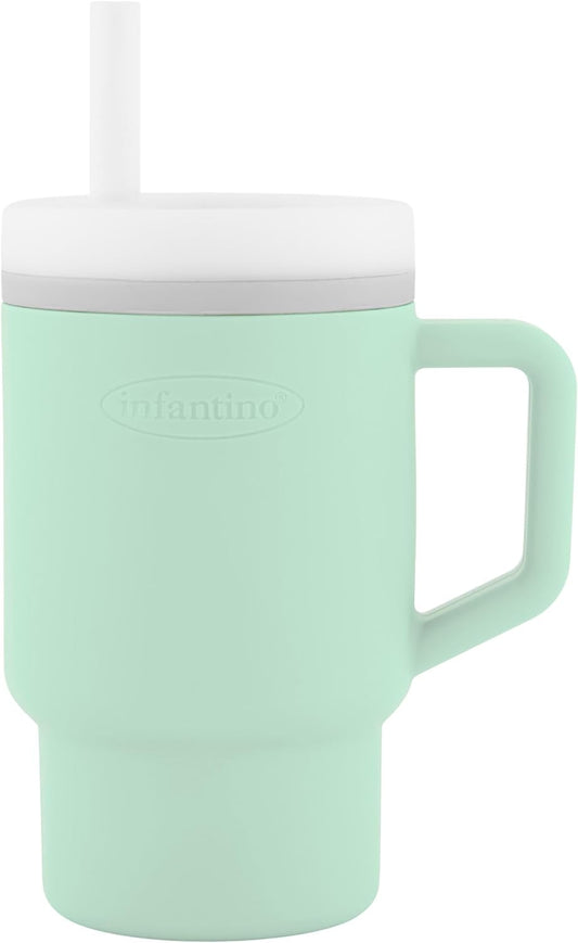 INFANTINO My 1st Tumbler silicone sippy cup with spout 266 ml 6 m+