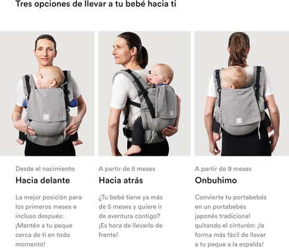 STOKKE LIMAS FLEX nosidełko ergonomiczne 4-20kg, trójpozycyjne noszenie: przodem, tyłem i na plecach
