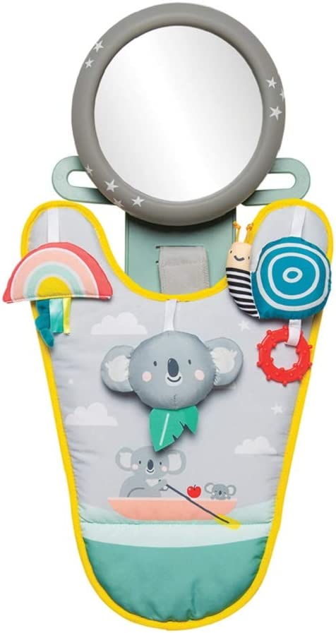 TAF TOYS koala lusterko centrum aktywności do auta, kolorowe zabawki sensoryczne dla dziecka 12m+