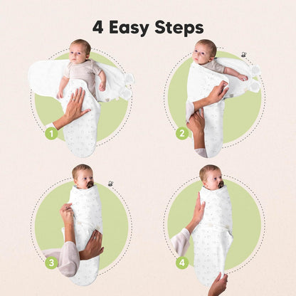 KEABABIES swaddle, sleep sack x3
