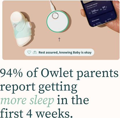 OWLET DREAM SOCK moniteur de fréquence cardiaque oxymètre 2 en 1 pour bébés 0-18 mois O
