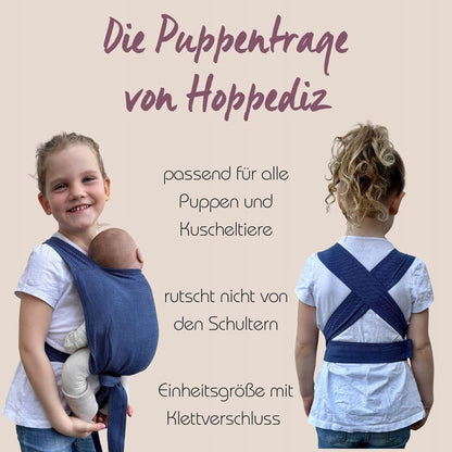 HOPPEDIZ porte-bébé souple pour poupées et peluches