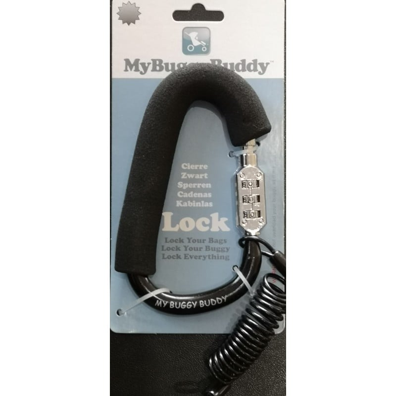 My Buggy Buddy Lock blokada do wózka z szyfrem czarna