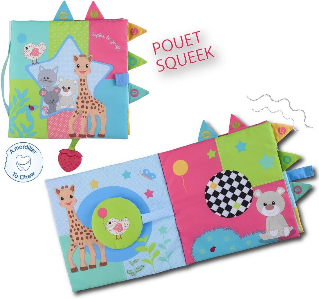 SOPHIE DE GIRAF groot voelboek 30 x 30