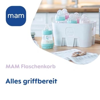 MAM Flaschenkorb hvid kurv til opbevaring af flasker