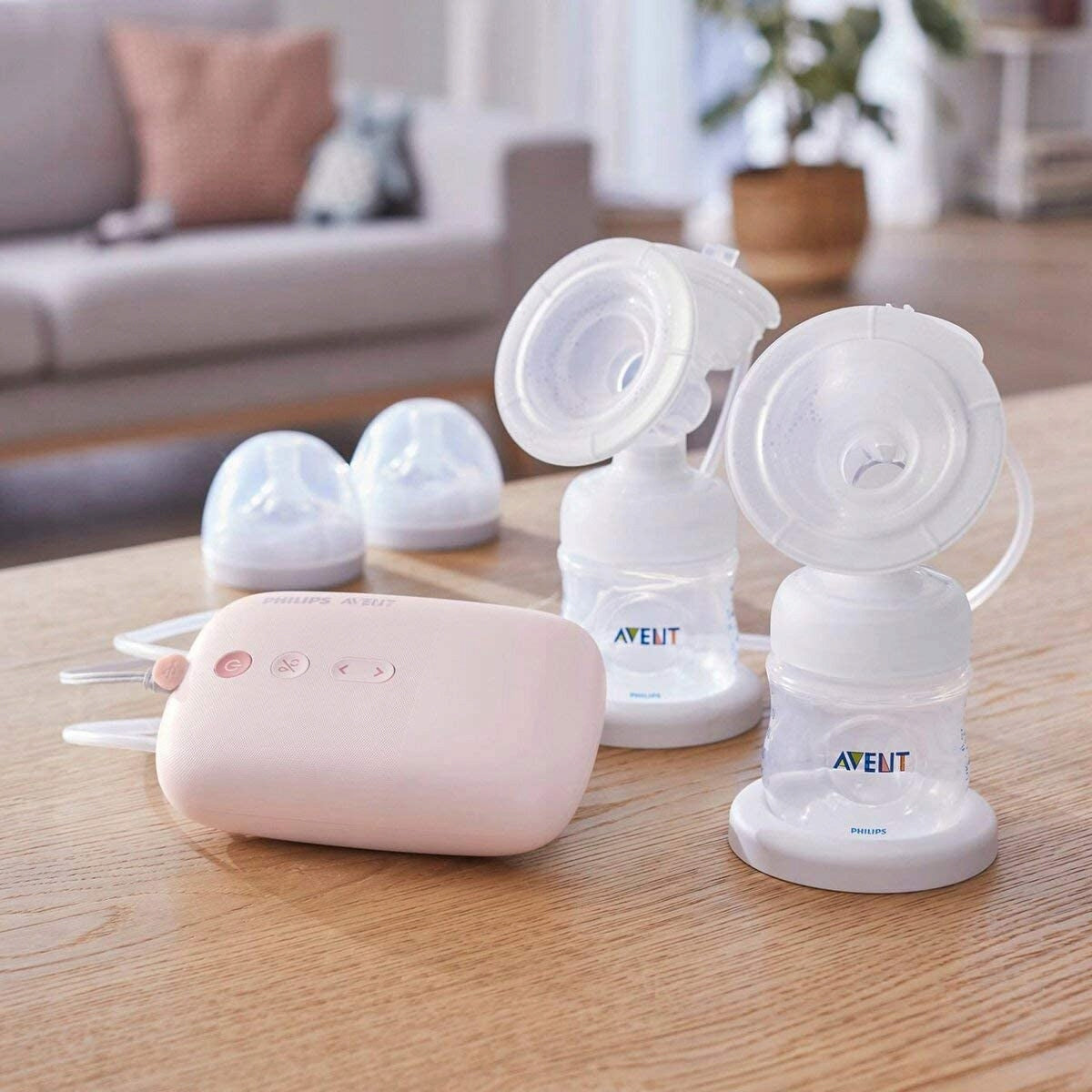 PHILIPS AVENT SCF397/11electric double breast pumpcolour pinkdimensions approx. 10 x 20 x 27 cmweight approx