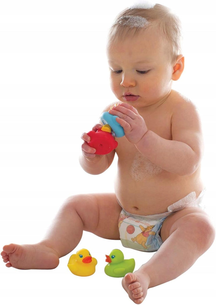 PLAYGRO Bright Baby Duckies gumis fürdőkacsák 6 hónap+ 4 db