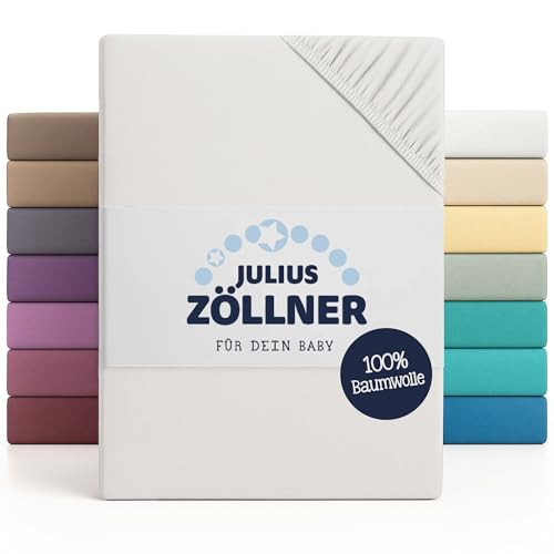 Julius Zöllner white fitted jersey sheet 50x100 cm