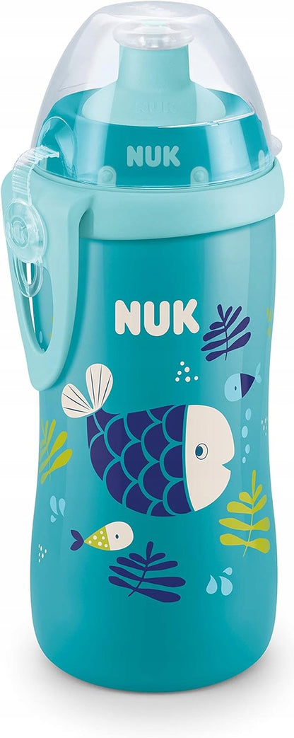 NUK Junior Cup BOUTEILLE 18 m+ bec push-pull 300 ml EFFET CAMÉLÉON
