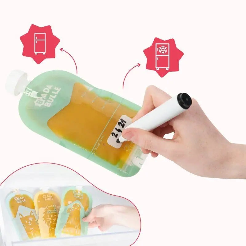 BADABULLE zakjes tubes voor puree mousses 15 stuks