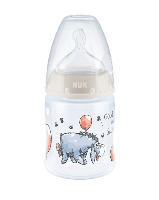 NUK First Choice+ ΜΠΟΥΚΑΛΙ 150 ml 0-6 m ένδειξη θερμοκρασίας ΓΑΙΔΑΡΑΚΙ