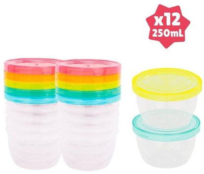 Badabulle Badabowls grafika z pojemnikami i oznaczeniem 250 ml