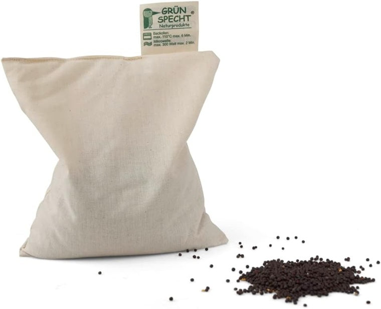 GRUNSPECHT bawełniany termofor z ziarnami rzepaku 44 cm PAPA – beżowy długość 44 cm materiał wierzchni bawełna wypełnienie…
