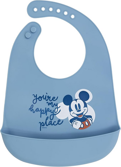 STOR szilikon előke zsebbel MICKEY MOUSE