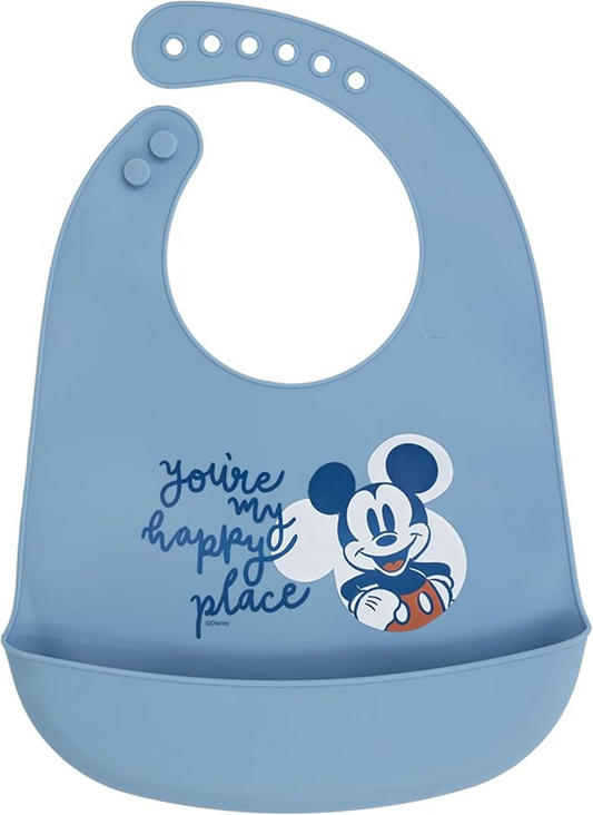 STOR szilikon előke zsebbel MICKEY MOUSE
