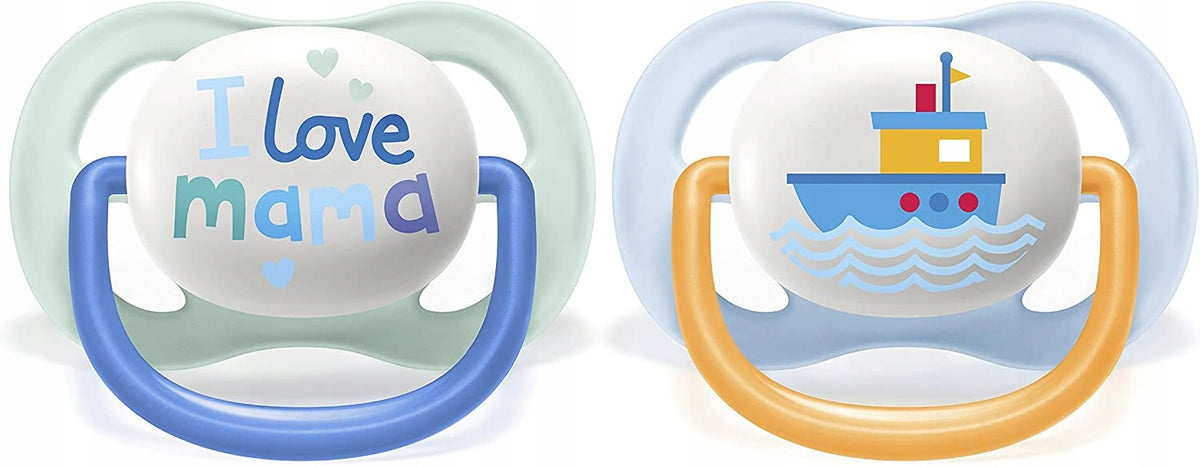 PHILIPS AVENT Ultra Air Happy fopspenen x 2 0-6 mnd.
