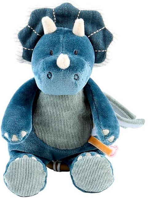 NOUKIE'S altató zenélő plüss "Brahms altatója" TRICERATOPS 20 cm
