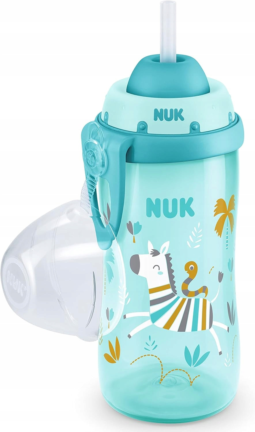 NUK Flexi Cup sticlă cu pai 300 ml efect cameleon