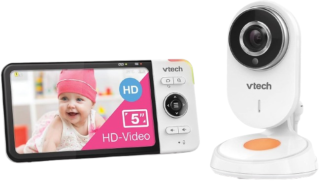 VTECH BM818 HD babyphone vidéo avec caméra grand angle 5" LCD