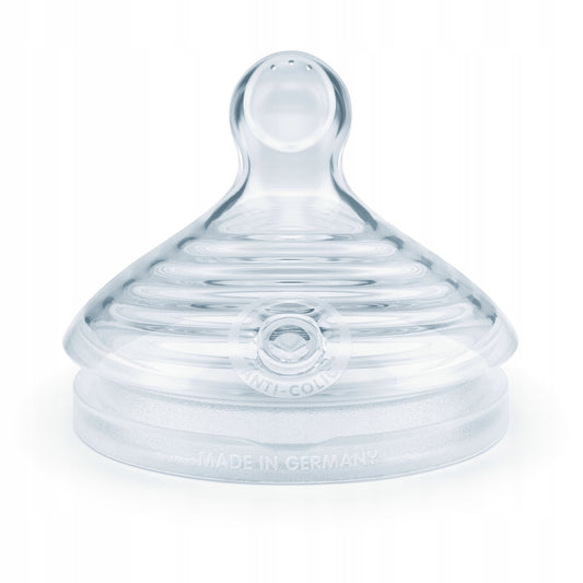 NUK for Nature tetină pentru biberon x2 S 0-6 luni