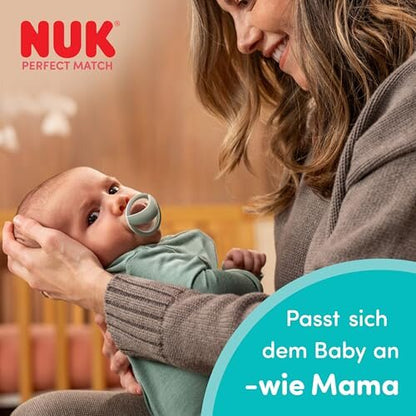 NUK Perfect Match smoczki 0-6 mies. 2 szt. zielony/niebieski – zielony/niebieski stan nowy W dziecięcej wyprawce najlepiej…