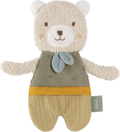 FEHN Natur crinkly organic cotton toy MIŚ 17 cm