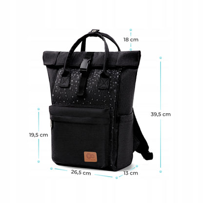 KINDERKRAFT MOONPACK CONFETTI rugzak voor luiers en accessoires