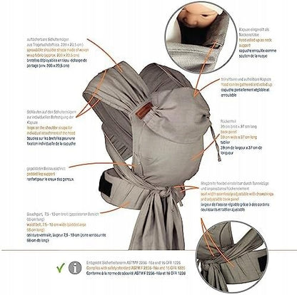 HOPPEDIZ hop-tye AVANCÉ porte-bébé ergonomique