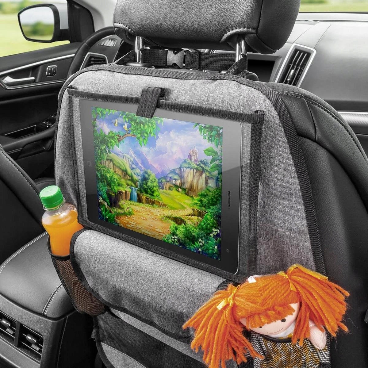 REER TravelKid Entertain bilorganizer med lomme til tablet