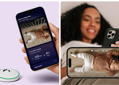 OWLET videó bébiőr Cam 2 + Dream Sock életfunkció mérő zokni "O"